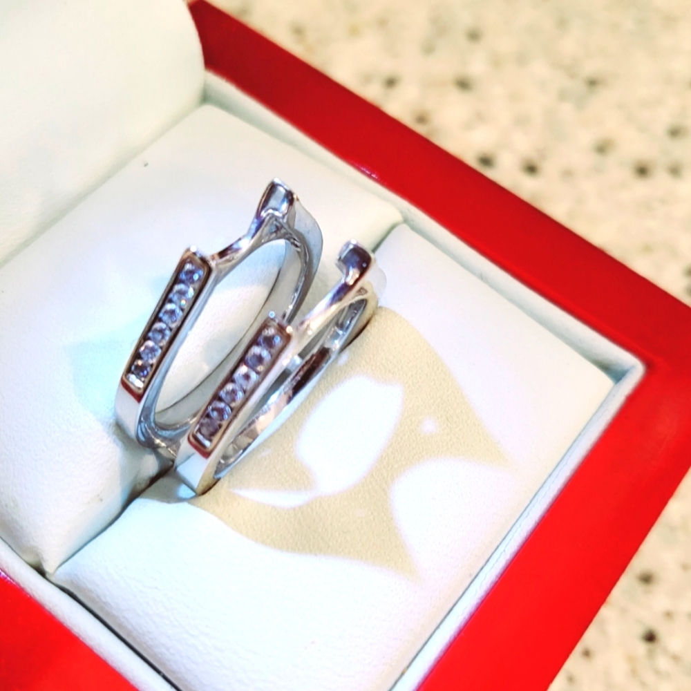 14K White Gold Diamond Ring Enhancer